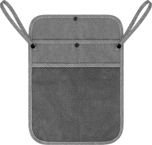 Miniatura 3 de Accmor Organizador universal de cochecito, bolsa de malla para Uppababy, Nuna, Britax, Doona, cochecitos de malla ajustable antideslizante y Gris