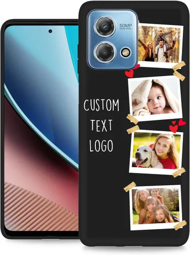 Miniatura 52 de Funda personalizada para Motorola Moto G Stylus 2020 con nombre de foto, texto y foto, GStylus personalizado -20 funda suave y fina (negro) de 6.4