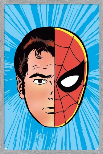 Miniatura 14 de Trends International Marvel Comics Spider-Man - Póster de pared con sentido de araña Versión con marco dorado