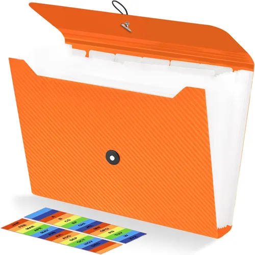 Miniatura 7 de 3 piezas de carpeta de archivos expandible, organizador de carpeta de acordeón de 13 bolsillos, organizador de documentos y recibos de papel