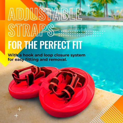 Miniatura 5 de Sunlite Sports Aqua Trainer 2 en 1 - Paleta de resistencia para manos y pies, juego de aeróbicos acuáticos para piscina, ejercicio acuático