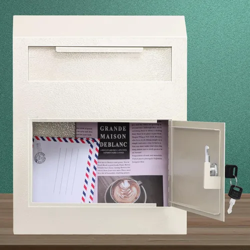 Miniatura 2 de KYODOLED Depository - Buzón de correo para colgar en la pared, caja de seguridad de alta resistencia, caja de correo de acero asegurado con bloqueo