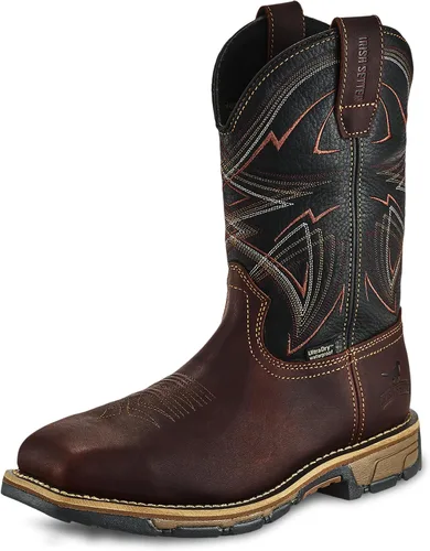 Miniatura 10 de Irish Setter, Marshall, para hombre, 11", impermeable, puntera de seguridad de acero, bota de trabajo tipo pull-on