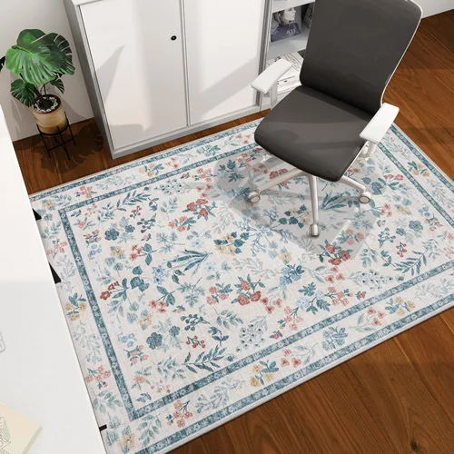 Miniatura 17 de chakme Tapete para silla de oficina para suelo de madera dura, 48 x 36 pulgadas, protector de escritorio de computadora de fácil deslizamiento