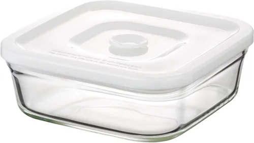 Miniatura 9 de iwaki C3248HHMPW Contenedor sellado de vidrio resistente al calor, blanco, tamaño LL, ancho 7.5 x profundidad 7.5 x alto 4.3 pulgadas