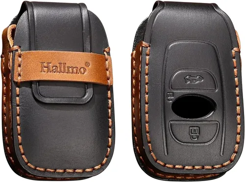 Miniatura 3 de ontto Funda de cuero para llavero remoto compatible con Subaru Forester CrossTrek Outback WRX Ascent BRZ Impreza Legacy - Soporte para llaves