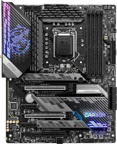Miniatura 5 de MSI MPG Z390 Gaming PRO Carbon AC LGA1151 (Intel 8ª y 9ª generación) M.2 USB 3.1 Gen 2 DDR4 HDMI DP Wi-Fi SLI CFX ATX Z390 placa base