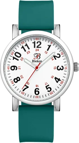 Blekon Reloj de enfermera original para profesionales médicos y estudiantes Varios colores de fregación, esfera de fácil lectura, hora militar con