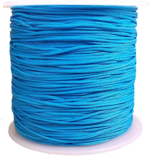 Miniatura 9 de Cordón de nailon trenzado de 150 yardas de 0.020 in, cuerda de hilo de nailon trenzado para pulseras de nudos chinos, collares, macramé, joyería