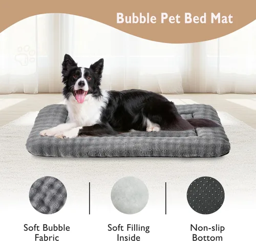 Miniatura 2 de Colchoneta para Cama de Perro Almohadilla para Jaula para Perros Grandes, Colchoneta Suave Lavable para Dormir de Mascotas Almohadilla para Perrera
