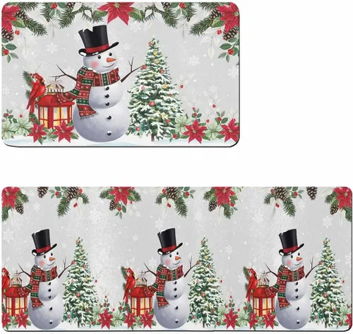 Tapete de baño de Navidad para bañera, antideslizante, de secado rápido y absorbente, de tierra de diatomeas, tapete de cocina, tapete de cocina,
