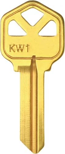 Miniatura 2 de Llaves en blanco con acabado de latón, llaves en blanco sin cortar KW1, paquete de 100 llaves