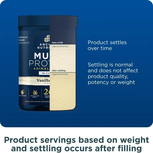 Miniatura 8 de Ancient Nutrition Polvo multiproteico a base de animales + creatina, 0.92 oz de proteína, suero alimentado con hierba, caldo de huesos, péptidos