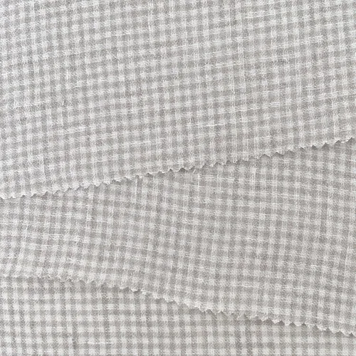 Miniatura 7 de Tela de lino Seersucker Gingham Check 7328 7329 Beige