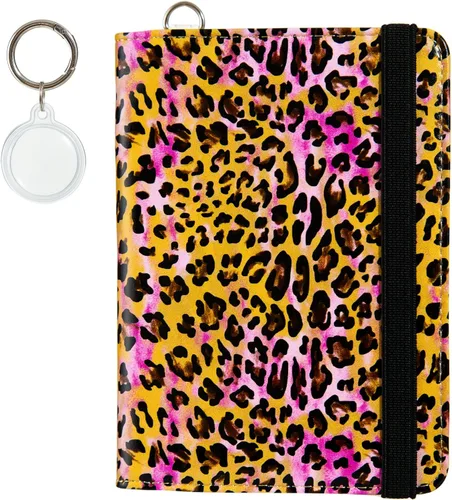 Miniatura 25 de Soporte para pasaporte, bonita funda para pasaporte, cartera de viaje con ranuras para tarjetas de crédito, cartera de pasaporte RFID impermeable