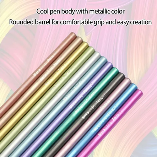 Miniatura 3 de Lápices de colores, 24 colores pintados a mano, lápices de dibujo, lápices de bocetos para manualidades, pintura, bocetos, diseño, álbumes
