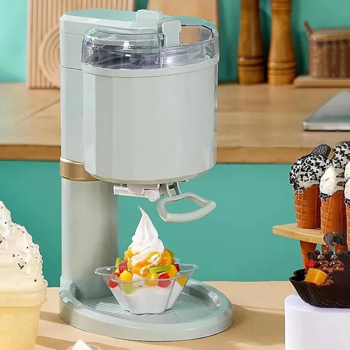 Miniatura 4 de Máquina de helado suave de 1 L para el hogar, mini máquina automática de helados y yogur, máquina compacta para bar y café