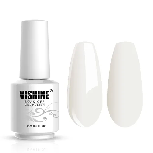 Miniatura 14 de Vishine Gelpolish Esmalte de uñas de gel profesional UV LED Soak Off Color Manicura Color Rosa Claro #1408 1408-rosa claro