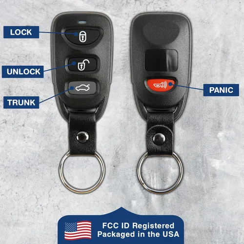 Miniatura 6 de KeylessOption Llavero con correa para auto, control remoto para entrada sin llave, para Kia Forte PINHA-T008