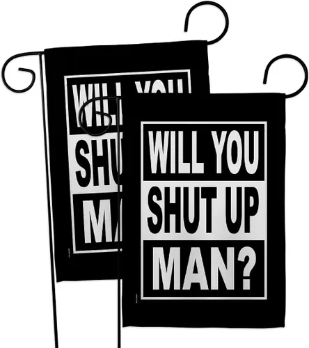 Miniatura 18 de Will You Shut Up Garden House Flag - Set Patriotic Vote President Democrat Republican Tea Party United State American Election - Decoration Banner