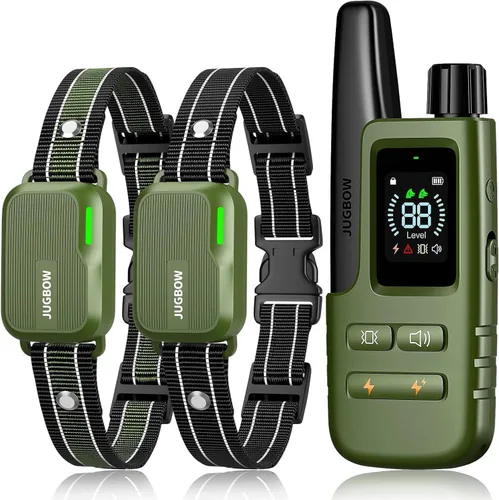 Miniatura 12 de Collar de choque para perro, collar de entrenamiento para perros de 4500 pies con control remoto, IPX8 impermeable, collar eléctrico para perro