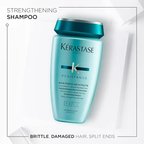 Miniatura 2 de Champú Kerastase Resistance Force Architecte - Champú Reconstructivo y Reparador Para Cabello Débil y Dañado, Formulado Con Complejo Pro-Keratine