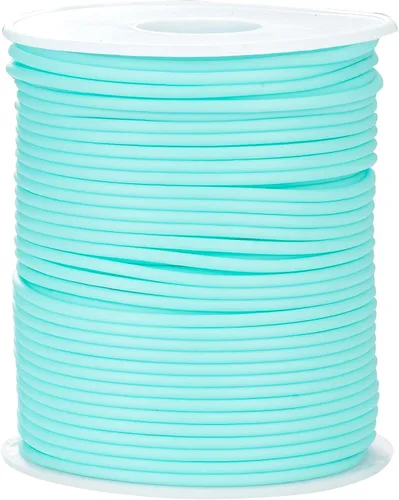 Miniatura 19 de Cable de tubo hueco de goma de 54 yardas, tubo de 0.079 pulgadas, cable de barbero para tejer con agujero de 0.039 pulgadas (0.039 in), protector