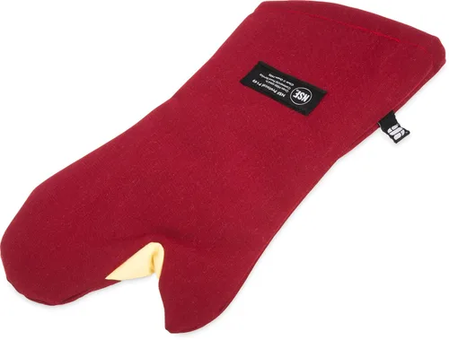 Miniatura 22 de San Jamar KT0215 Kool-Tek Manopla de protección para horno para temperatura convencional Nomex, 15" de longitud, rojo