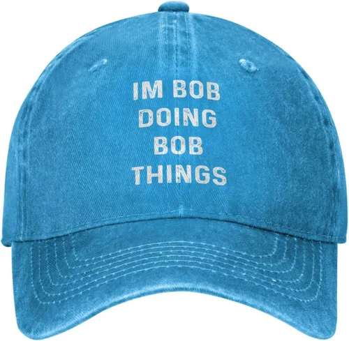 Miniatura 27 de Im Bob Doing Bob Things - Sombrero de camionero para hombre, sombrero de malla vintage para verano Azul Marino-06