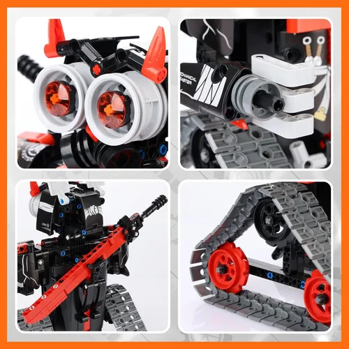 Miniatura 9 de GILI Robot Building - Kit de construcción con control remoto STEM para niños de 8 a 12 años, juguetes educativos 3 en 1 para niños de 6, 7, 8, 9