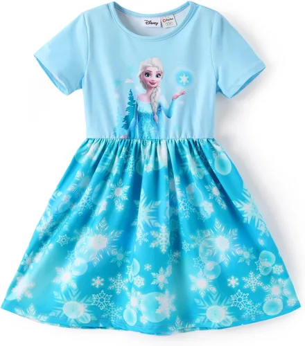 Miniatura 20 de Disney Minnie Mouse Princess Frozen Elsa Stitch - Vestido para niñas sin mangas y manga corta, ropa casual de verano para bebés y niños pequeños