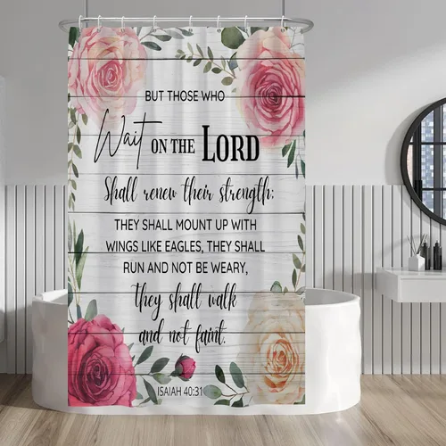 Miniatura 107 de Baocicoo - Cortina de ducha de abeja de miel, diseño de abeja de caricaturas, pista voladora, rústica, floral, para baño, decoración de bañera