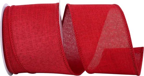 Miniatura 61 de Cinta Reliant Ribbon 92573W-031-09K para borde con alambre Everyday Linen Value, 1-1/2 pulgadas x 50 yardas, color negro