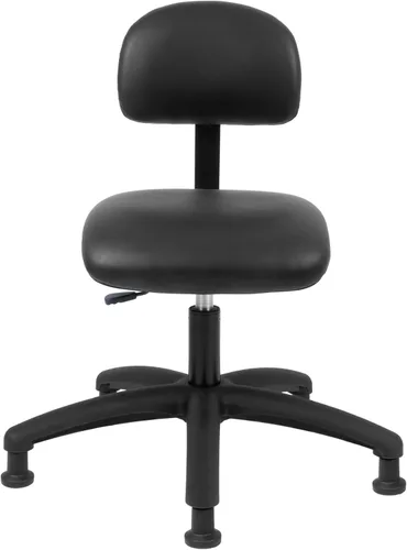 Miniatura 15 de Serie FSS Silla de asiento cuadrado de altura baja (43.2 cm - 55.9 cm) de asiento. Vinilo de tela - para oficina, garaje, escritorio, taller