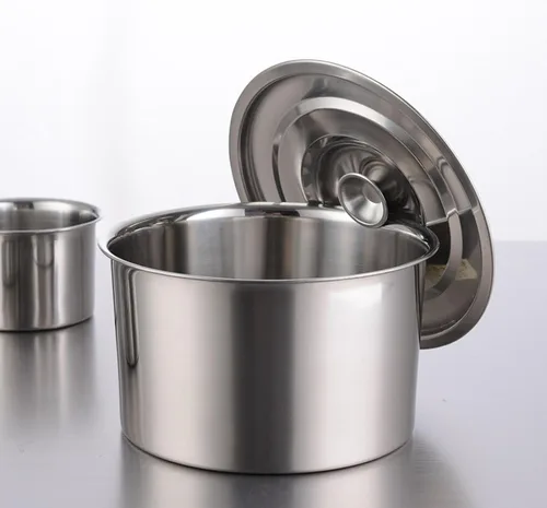 Miniatura 3 de Olla de acero inoxidable, olla multifuncional con tapa para hervir, olla para sopa y pasta, para el hogar, cocina, restaurante, lavavajillas (4.7 in)