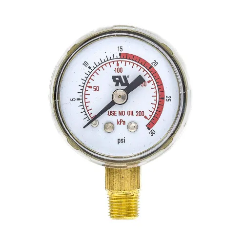 Miniatura 2 de PIC Gauges 501D-UNO-158C-C 0-30 PSI, UL reconocido, No usar medidor de presión de aceite, 1 1/2 dial, 1/8 macho NPT, Montaje inferior, Escala doble