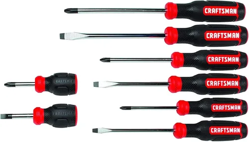 Miniatura 5 de CRAFTSMAN Juego de destornilladores, bimateriales, juego de 8 piezas (CMHT65075N), (paquete de 4)