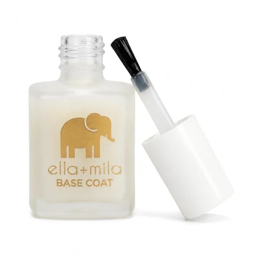 ella+mila Ridge Filler - Esmalte de uñas de capa base, tratamiento de uñas suavizante y relleno de Ridge de larga duración, esmalte transparente