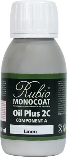 Miniatura 56 de Rubio Monocoat Muestra de Acabado de Aceite para Madera - Puro Aceite Plus Parte A Aceite de Linaza de Secado Rápido y Ecológico para Uso Pure