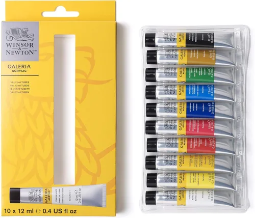 Miniatura 3 de Winsor & Newton Galeria - Pintura acrílica, 10 x 0.7 fl oz (0.7 onzas líquidas)