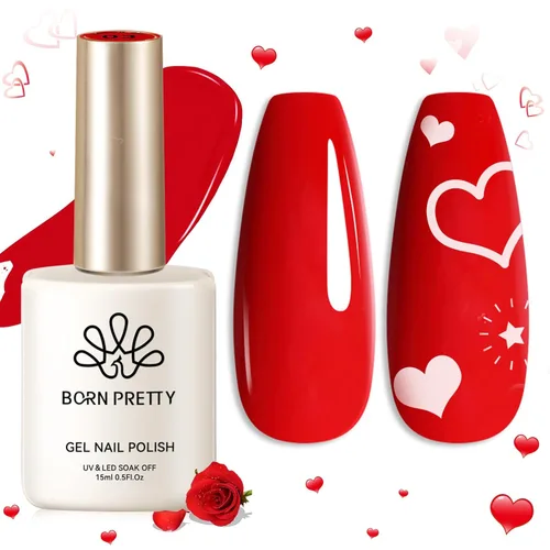 Miniatura 13 de Born Pretty Jelly Baby Pink - Esmalte de uñas de gel rosa claro, suave, transparente, neutro, translúcido, color natural, esmalte de gel UV