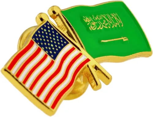 Miniatura 17 de PinMart Pin de solapa esmaltado con bandera de la amistad cruzada de Estados Unidos y el mundo