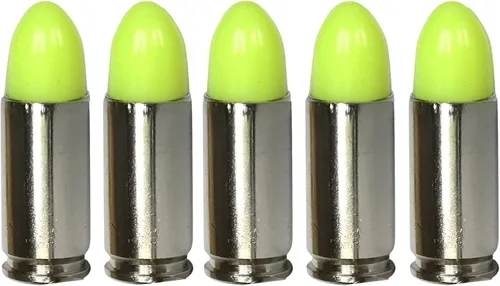 ST Action Pro - Rondas ficticias de 9mm – Paquete de 5 municiones de entrenamiento inertes para tiro en seco, ejercicios de mal funcionamiento y uso