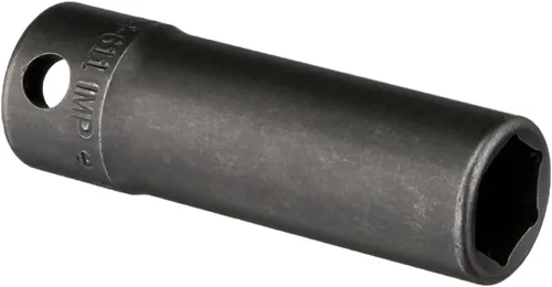 Miniatura 14 de Williams JHW12M-607 SUPERTORQUE - Enchufe de 6 puntos de impacto profundo de 3/8 pulgadas, tamaño de 0.276 in, acabado industrial negro, diseñado