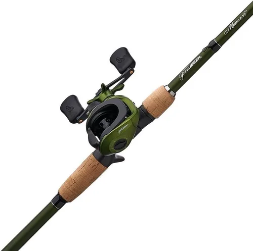 Miniatura 2 de Pflueger Combo de carrete de cebo y caña de pescar Monarch de perfil bajo