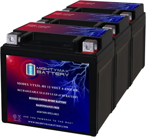 Miniatura 11 de Mighty Max Battery YTX5L-BS -12 voltios 4 AH, 80 CCA, batería de motocicleta SLA AGM sin mantenimiento recargable
