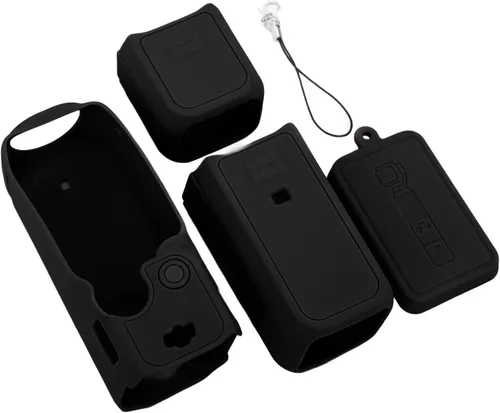 Miniatura 3 de Yunseity Funda de silicona para cámara deportiva, 3 fundas protectoras, funda suave y flexible para cámara OSMO 3, accesorio protector completo