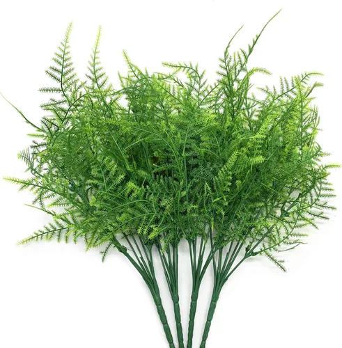 Miniatura 36 de Paquete de 10 enredaderas artificiales colgantes, hiedra falsa, sauce llorón, hojas verdes, plantas de plástico, guirnalda sintética resistente a