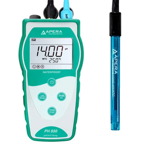 Miniatura 10 de Apera Instruments Value Series PH850-MS Kit de medidor de pH portátil para muestras pequeñas y tubos de ensayo