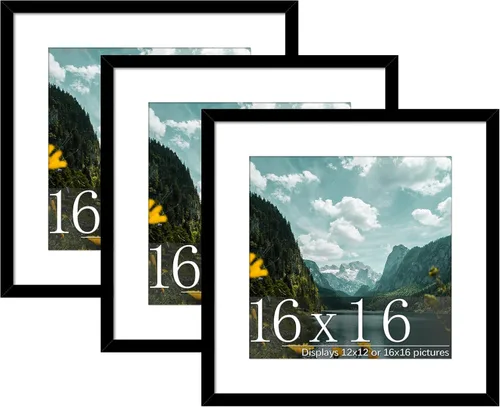 Miniatura 13 de Picrit Paquete de 3 portarretratos de 20 x 20 pulgadas, póster de 16 x 16 pulgadas con paspartú o de 20 x 20 pulgadas sin paspartú para montaje